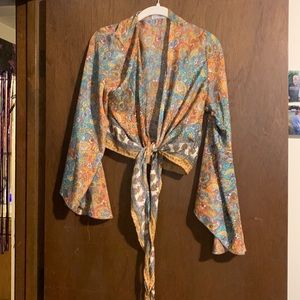 Spanish beachwear tie top